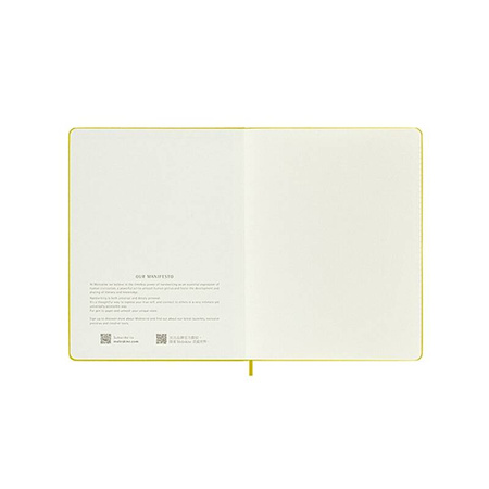 Notes MOLESKINE Classic XL (19x25 cm), linie, twarda, hay yellow, 192 strony, żółty
