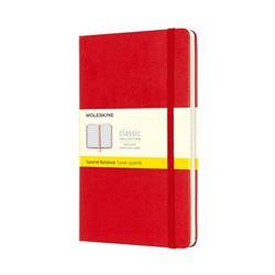 Notes MOLESKINE Classic L (13x21cm) w kratkę, twarda oprawa, 240 stron, czerwony