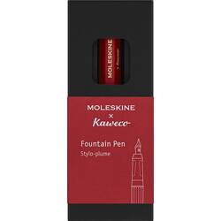 KAWECO X MOLESKINE pióro wieczne, M, czerwone
