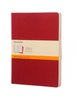 Zestaw 3 zeszytów MOLESKINE Cahier, XL, 19x25cm, w linie, 120 stron, cranberry red