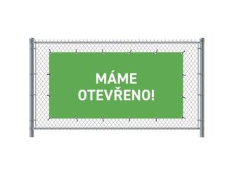 Fence Banner 300 x 140 cm Open Czech Green