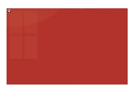 Magnetic glass board 90x60 cm RED