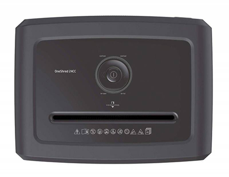 Niszczarka HP ONESHRED 24CC, ścinki, P-4, 24 kart., 30l, jasnoszara