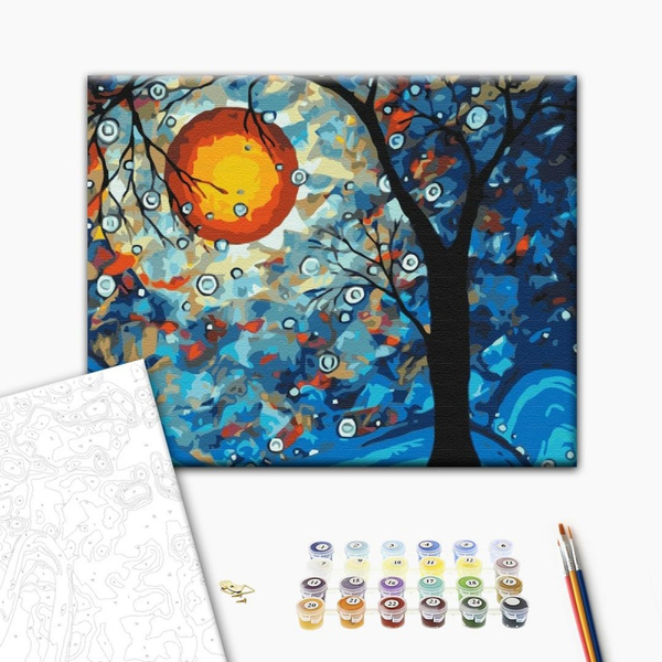 Malowanie po numerach BRUSHME, 40x50 cm, przestrzeń artysty, 1 szt., w pudełku