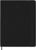 Kalendarz tygodniowy MOLESKINE 2026, 12M, XL, twarda oprawa, 19x25cm, czarny