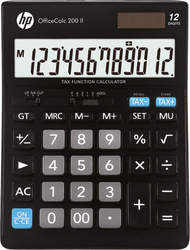 Kalkulator biurowy HP-OC 200 II/INT BX, 12-cyfr. wyświetlacz, 179x125x30mm, czarny