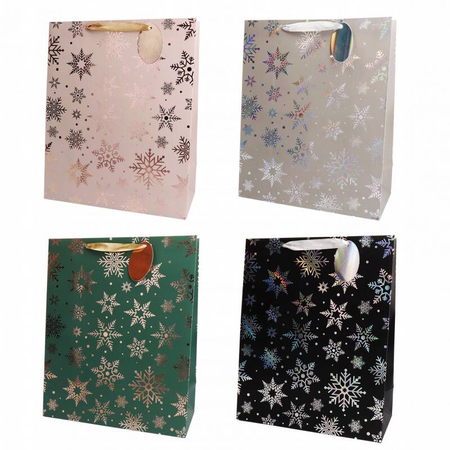 Torba prezentowa INCOOD płatki śniegu, 11,5x14,5cm