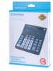 Kalkulator biurowy DONAU TECH OFFICE, 16-cyfr. wyświetlacz, wym. 201x155x35mm, czarny
