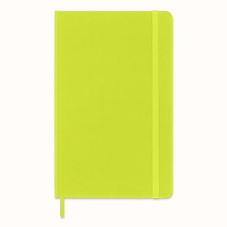 Notes MOLESKINE Classic L (13x21cm), gładki, twarda oprawa, 240 stron, lemon green