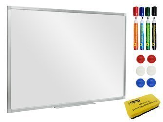 Tablica PandaBoards WA1 180x100 cm - biała suchościeralna magnetyczna w ramie aluminiowej