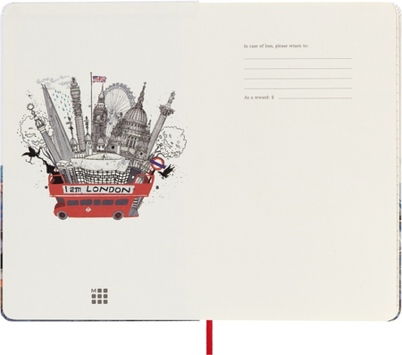 Notatnik MOLESKINE Londyn, L, 13x21cm, w linie, edycja limitowana