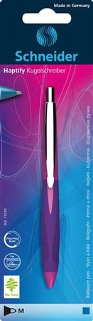 Długopis automatyczny Schneider Haptify, M, blister, mix kolorów