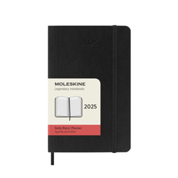 Kalendarz dzienny MOLESKINE 2025, 12M, P, miękka oprawa, 9x14cm, czarny