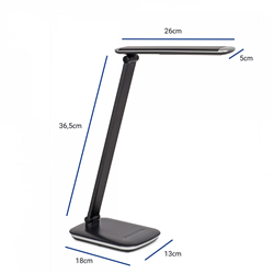 LAMPA BIURKOWA LED MAULjazzy, możliwość regulacji światła, USB CZARNA