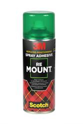 Klej w sprayu ReMount SCOTCH, do repozycjonowania, 400ml