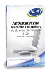 Antystatyczna ściereczka z mikrofibry STELLA, do ekranów plazmowych i LCD, 1 szt., biały