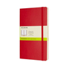 Notes MOLESKINE Classic L, 13x21cm, gładki, miękka oprawa, 192 strony, czerwony