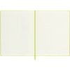 Notes MOLESKINE Classic XL (19x25cm), w linie, twarda oprawa, 192 strony, lemon green