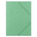 Teczka z gumką OFFICE PRODUCTS, preszpan, A4, 390gsm, 3-skrz., jasnozielona
