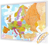 Mapa magnetyczna Europy - polityczno-drogowa; Maps International 