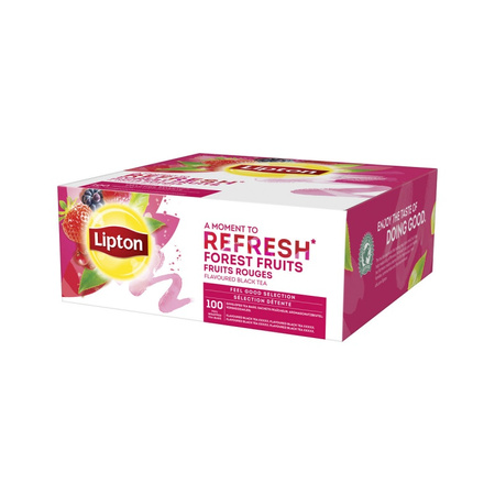 Herbata LIPTON Feel Good Selection, Refresh, owoce leśne, 100 kopert