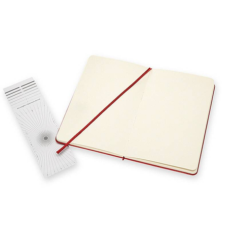 Szkicownik MOLESKINE M (11,5x18 cm), twarda oprawa, 88 stron, czerwony