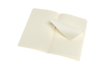 Zestaw 2 zeszytów MOLESKINE Volant, L, 13x21cm, w linie, 96 stron, coral orange/aquamarine