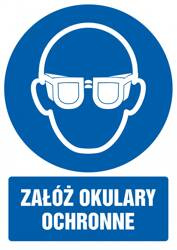 Znak TDC, Załóż okulary ochronne