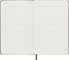Kalendarz tygodniowy MOLESKINE Smart 2026, 12M, L, twarda oprawa, 13x21cm, czarny