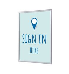 Klapprahmen A1 Komplettset Hier Anmelden Blau Englisch