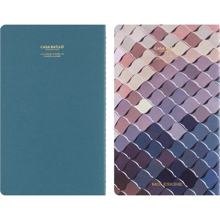 Zestaw 2 zeszytów MOLESKINE Casa Batalló Cahier 2024, L, 13x21cm, w linie, edycja limitowana