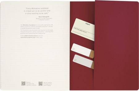 Zeszyt MOLESKINE Student Cahier, XXL, w linie, 21,6x27,9cm, czerwony