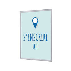 Klapprahmen A1 Komplettset Hier Anmelden Blau Französisch