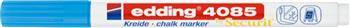 Marker kredowy e-4085 EDDING, 1-2 mm, jasnoniebieski