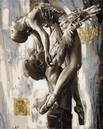 Malowanie po numerach BRUSHME, 40x50 cm, elegancki taniec, 1 szt., w pudełku