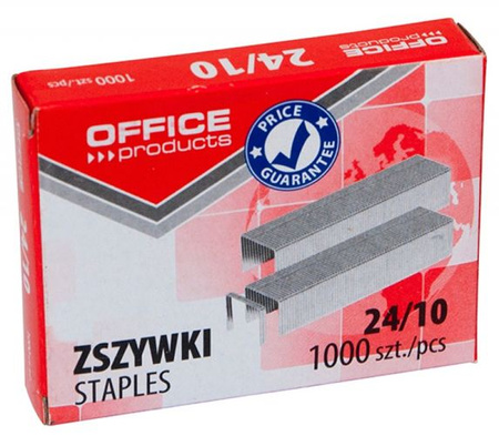 Zszywki OFFICE PRODUCTS, 24/10, 1000szt.