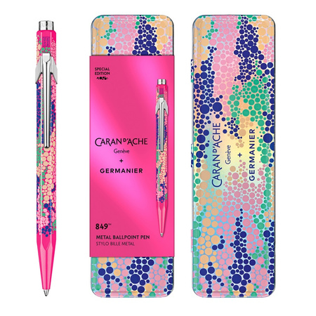 Długopis CARAN D'ACHE 849 Germanier, w pudełku, różowy neonowy