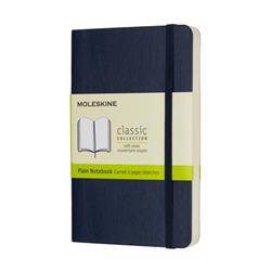 Notes MOLESKINE P (9x14cm) gładki, miękka oprawa, sapphire blue, 192 strony, niebieski