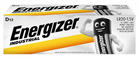 Bateria ENERGIZER Industrial, D, LR20, 1,5V, 12szt.