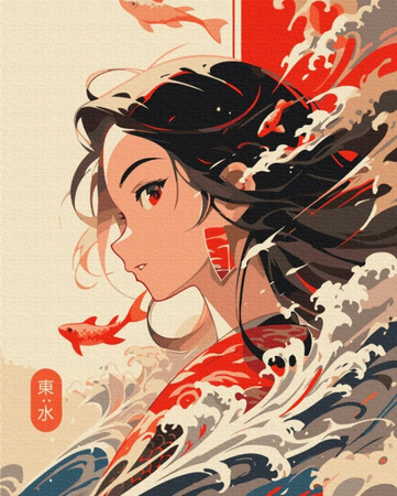 Malowanie po numerach BRUSHME, 40x50 cm, żywioł wody, 1 szt., w pudełku