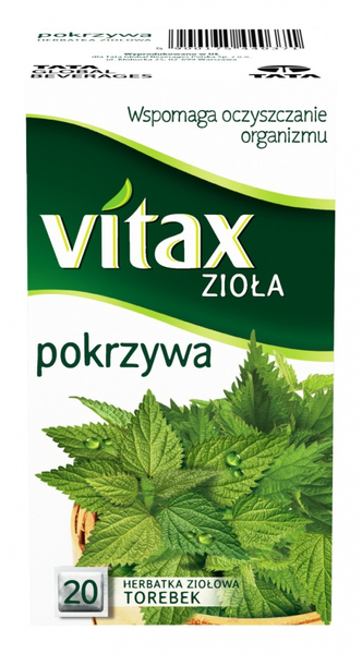 Herbata VITAX, ziołowa, pokrzywa, 20 torebek