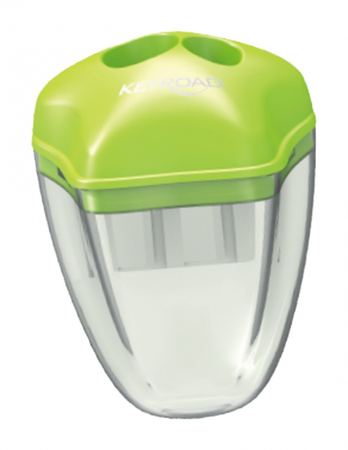 Temperówka plastikowa KEYROAD Luminious, fluorescencyjna, podwójna, blister