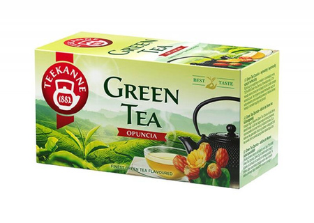 Herbata TEEKANNE Green Tea, opuncja, 20 kopert