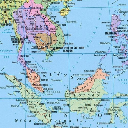 Mapa magnetyczna Świata - polityczna; F&B