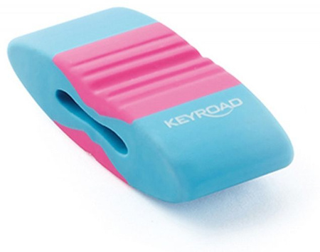 Gumka uniwersalna KEYROAD Elastic Touch, 2szt., zawieszka, mix kolorów