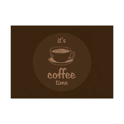 Tischsets Kaffeezeit Dunkelbraun