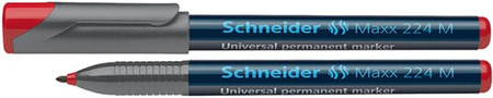 Foliopis permanentny SCHNEIDER Maxx 224, M, 1,0mm, czerwony