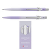 Zestaw długopis 849 + ołówek 844 Caran d’Ache Blooming Lavender, w etui, liliowo-szary
