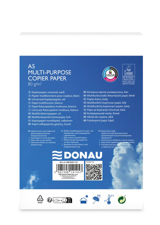 Papier ksero DONAU, A5, klasa C, 80gsm, 500 ark.