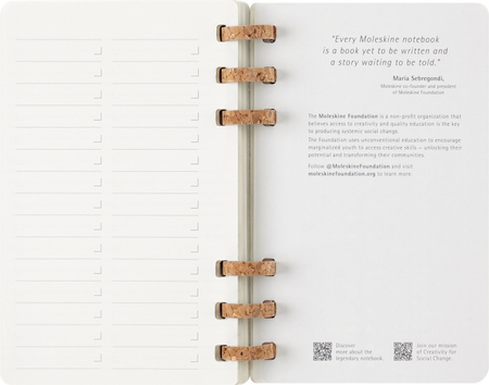 Kalendarz tygodniowy/miesięczny na spirali MOLESKINE 2026, 12M, L, miękka oprawa, 13x21cm, czarny